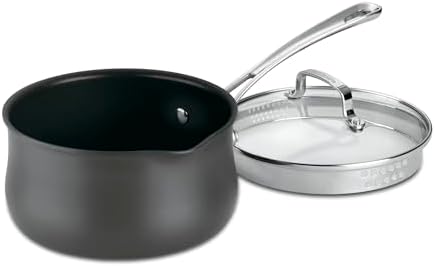 Cuisinart Contour 2-Quart PURELYCERAMIC™ Nonstick PFAS Free Hard-Anodized Saucepan with Cover, 6419C-18P