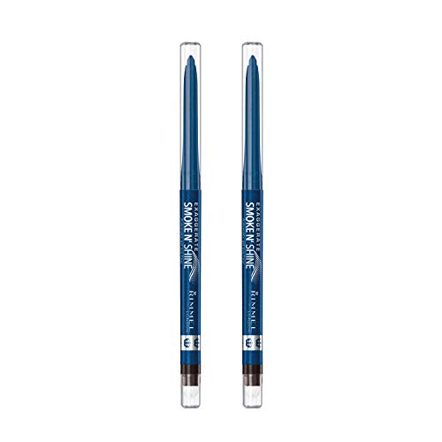 Rimmel Exaggerate Eye Definer, 004/Blue Steel, Pack of 2