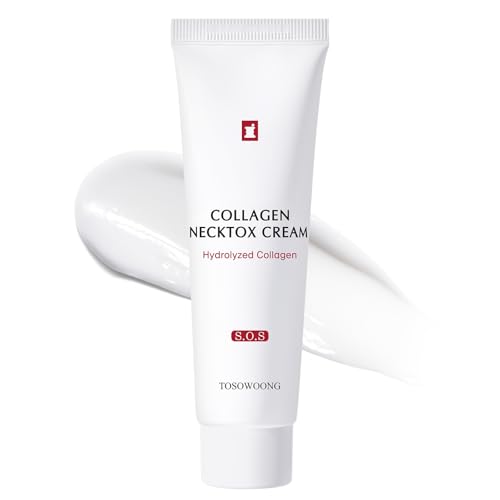 Collagen Necktox Cream with Collagen and Hyaluronic Acid for Neck Firming, Anti-aging, Wrinkles and Tightening, Korean Skin Care, 50ml, 1.69 fl. oz.