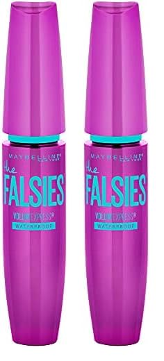 Maybelline New York Volum' Express The Falsies Waterproof Mascara, Very Black, 0.25 Fl Oz (Pack of 2), (K0689700)