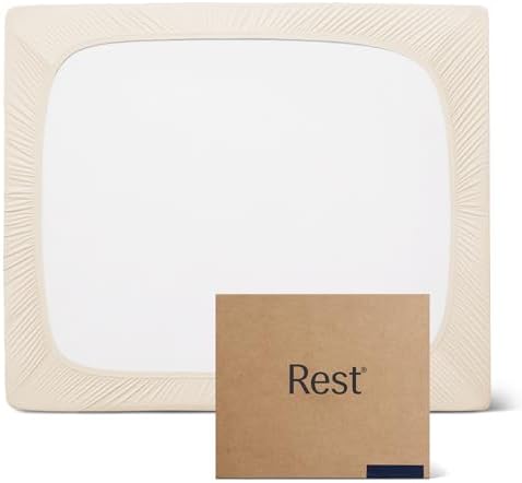 REST® Evercool®+ Fitted Sheet, King Size, Snow Ivory, 15" Deep (up to 18’’), Breathable Bedding for Hot Sleeper and Night Sweats, Bed Sheet with Ionic+ Self-Cleaning Silver Yarn for Sensitive Skin