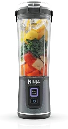 Ninja Blast Portable Blender, Cordless, 18oz. Vessel, Personal Blender for Shakes & Smoothies, BPA Free, Leakproof Lid & Sip Spout, USB-C Rechargeable, Dishwasher Safe Parts, Black Glitter, BC152JB