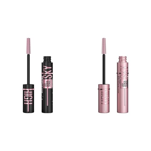 Maybelline Lash Sensational Sky High Mascara 2 Count Bundle - 1 Cosmic Black & 1 True Brown