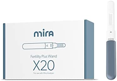 Mira Fertility Plus Wands, Ovulation Test Strips for Women, Accurately Monitor and Detect Ovulation at Home, Track LH and E3G Hormones, Use with Digital Mira Fertility Monitor Kit + App, 20 Tests