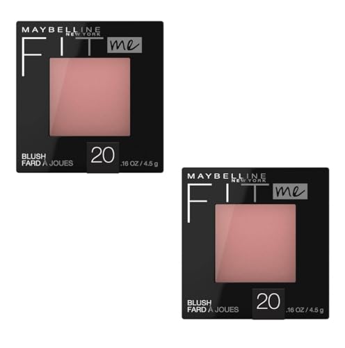 Pack of 2 Maybelline Fit Me Blush, Mauve 20, 0.16 oz
