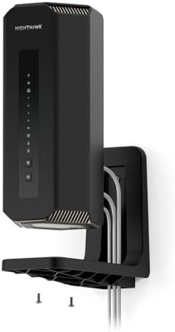 NETGEAR WiFi 7 Wall Mount Kit (RBEWMB-10000S) – Compatible with All Nighthawk WiFi 7 Routers and Orbi WiFi 7 Mesh Systems, Black