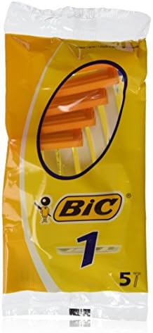 Bic Disposable Razor Shavers Normal Single Blade 5 Count (Pack of 12)