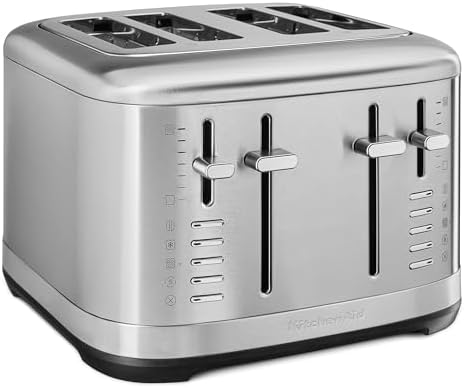 KitchenAid 4 Slice Toaster, KMT4109SX, Brushed Stainless Steel