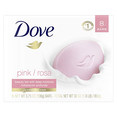 Dove Beauty Bar, Pink 4 oz, 8 Bar