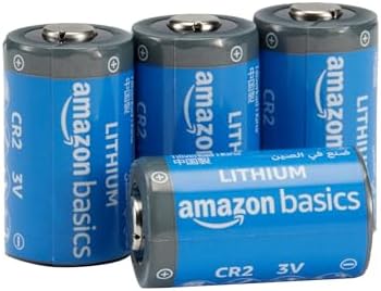 Amazon Basics CR2 Lithium Batteries, 3 Volt, Long Lasting Power, Low Self-Discharge Rate Pack of 4
