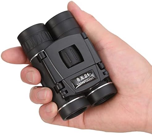 8x21 Mini Compact Pocket Binoculars, Lightweight Foldable Easy Focus Small Binoculars for Adults Kids Bird Watching,Opera Concert, Travel, Hiking, Outdoor Scenery, Football Game