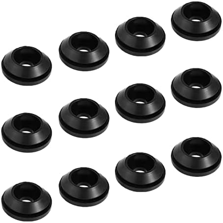 071129 RV Stove Parts Grommets Replacement for Suburban Stove Top Grate Magic Chef Grate Grommets Kit 525004 Suburban Camper Motorhome Rubber Foot Pad for RV Range Grate Durable Rubber Feet 12Pcs