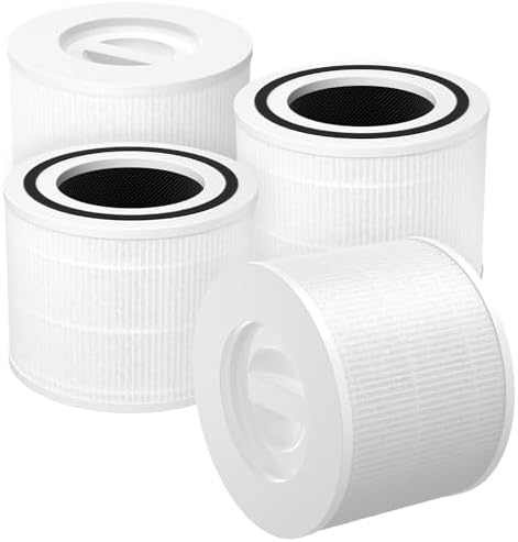 Core P350 Pet Care Replacement Filter for LEVOIT Core P350 Core 300 Air Purifier, 3-in-1 H13 True HEPA Filter Replacement, Part # Core P350-RF, 4 Pack