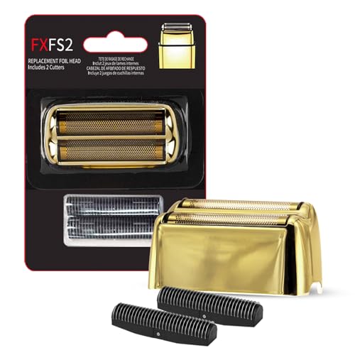 1Pack Golden Pro Replacement Foil and Cutters for Babylis FXFS02 Series MetalFX Double Foil Shavers