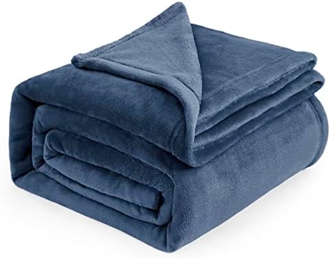 Bedsure Fleece Blankets King Size Mineral Blue - Bed Blanket Soft Lightweight Plush Cozy Fuzzy Luxury Microfiber, 108x90 inches