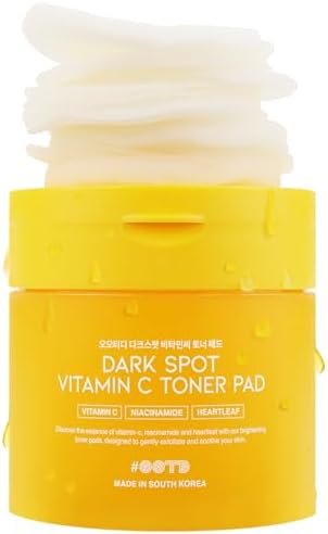 Boosting Toner Pads for Face Oily Skin Korean, #OOTD Vitamin C Niacinamide Heartleaf Hydrating Calming Redness, Vitamin C Toner Pad 70Pads 4.05oz 120ml