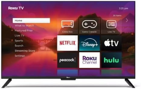 Roku 55" Select Series 4K HDR Smart Roku TV with Roku, LED Direct Lit, ROKU Voice Assistant Built-In, WiFi - 55R4A4 (Renewed)