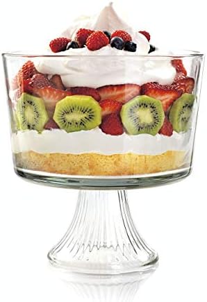 Anchor Hocking Monaco Glass Trifle Bowl, 104 oz