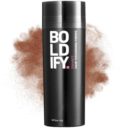 BOLDIFY Hair Fibers (56g) - Fill In Thinning and Fine Hair for an Instantly Fuller, Thicker Look - 14 Shades for Women & Men - Auburn