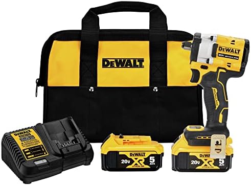 DEWALT DCF921P2 ATOMIC 20V MAX* 1/2 in. Cordless Impact Wrench with Hog Ring Anvil Kit