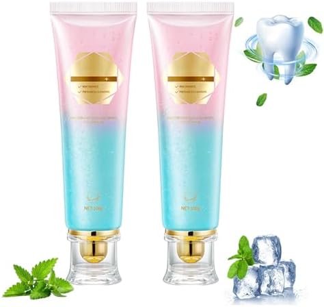 for Utogru Nicotinamide Whitening Toothpaste,Effectively Whitens Teeth,Triple Whitening Niacinamide Toothpaste Qianzilan,Fluoride-Free, Gentle Mint, Fresh Breath,Tooth Strengthening(2PCS)