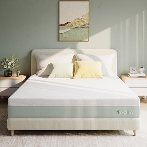 Novilla Mattress Full Size,12 Inch Gel Memory Foam Mattress in a Box for Cool Night & Motion Isolation,Medium Firm Feel,Bliss