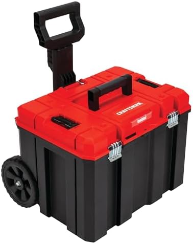 CRAFTSMAN VERSASTACK Rolling Tool Box with Wheels, Lockable, Red, 20 Inch (CMST17835)