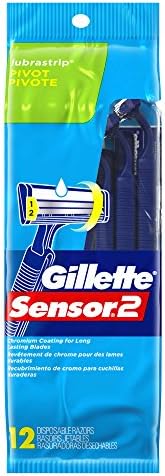 Gillette Sensor 2 Pivot Razors with Lubrastrip