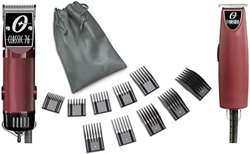 Classic 76 Hair Clipper and T-Finisher a 10 piece comb set Package