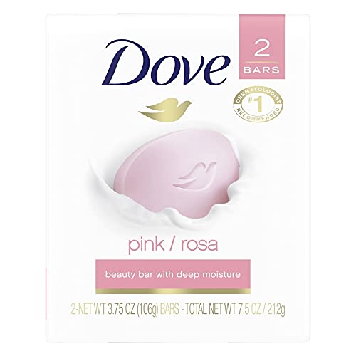 Dove Beauty Bar Pink 4 oz, 2 Bar (Pack of 24)