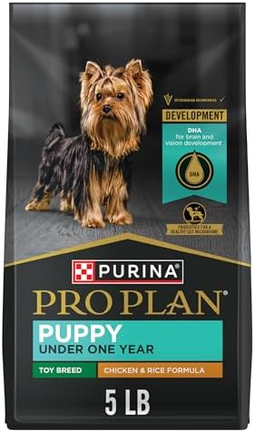 Purina Pro Plan High Protein Toy Breed Puppy Food DHA Chicken and Rice Formula - 5 lb. Bag