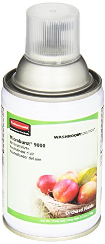 Rubbermaid Commercial Microburst, 9000 Aerosol Air Freshener Refill, Orchard Fields