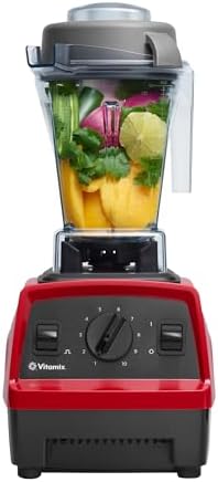 Vitamix Explorian E310 Blender, Professional-Grade Kitchen Blender for Smoothies, Soups, Juices and More, 10-Speed, Stainless Steel Blades, Self-Cleaning Kitchen Appliance, 1.4L Container, Red