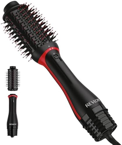 REVLON One Step Volumizer PLUS Hair Dryer and Styler | More Volume, Less Damage, and More Styling Control for Easy and Fast Salon-Style Blowouts, Plus Travel Friendly (Black)