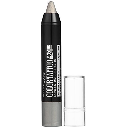 Maybelline New York Eyestudio ColorTattoo Concentrated Crayon,740 Grey Crystal, 0.08 oz.