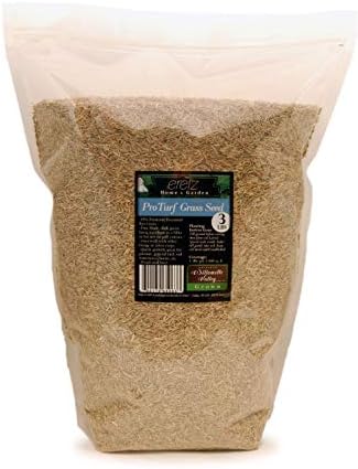 ProTurf Perennial Ryegrass Fine Lawn Seed by Eretz (3lb) - Choose Size! Premium Willamette Valley, Oregon Grown Grass Seed
