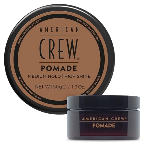 American Crew Men's Hair Pomade, Like Styling Gel with Medium Hold & High Shine, Travel Size, 1.7 oz