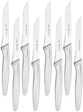 HENCKELS Razor-Sharp Steak Knife Set of 8, German Engineered Informed by 100+ Years of Mastery, Sliver