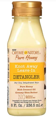 Creme of Nature Knot Away Leave-In Detangler Pure Honey 8 oz (Pack of 2)