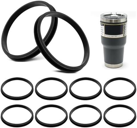 30 Oz Replacement Lid Seal Gaskets fit for Yeti Stainless Steel Insulated Tumbler Mugs, Rubber Cup Lid Ring Compatible with Yeti Rambler with Magslider Lid, fit for Yeti, Ozark Trail, Beast Mug-10 PCS