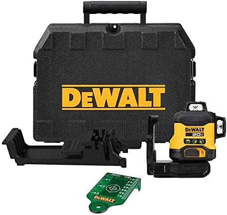 DEWALT 20V MAX Laser Level, Cross Line Laser, 3X360, Green, Bare Tool Only (DCLE34031B)
