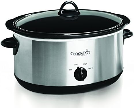 Crockpot Manual 8-Quart Slow Cooker, Stainless Steel