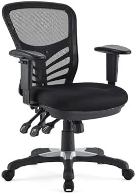 Modway EEI-757-BLK Articulate Ergonomic Mesh Office Chair in Black