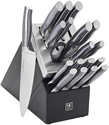 HENCKELS Graphite 20-pc Self-Sharpening Knife Set with Block - Black