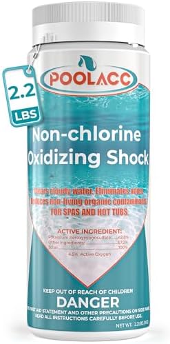 35.2oz Non-Chlorine Spa Shock Oxidizer for Hot Tub, Chlorine-Free Treatment & Enhanced Oxidizing Shock for Hot Tubs, Spas and Pools, Quick Dissolving, Fast-Acting - 2.2 Lbs