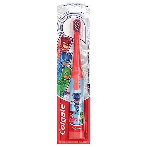 Colgate Kids Battery Powered Toothbrush, PJ Masks, Extra Soft Bristles, 1 Pack