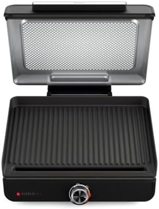 Ninja Sizzle GR100 Smokeless Indoor Grill – 500°F High-Heat, Nonstick 14" Plate, Family-Sized, Easy Clean