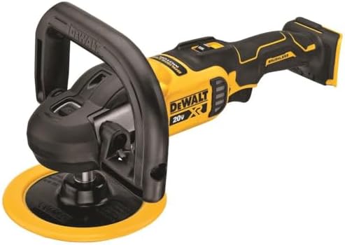 DEWALT 20V MAX* XR Cordless Polisher, Rotary, Variable Speed, 7-Inch, 180 mm, Tool Only (DCM849B)