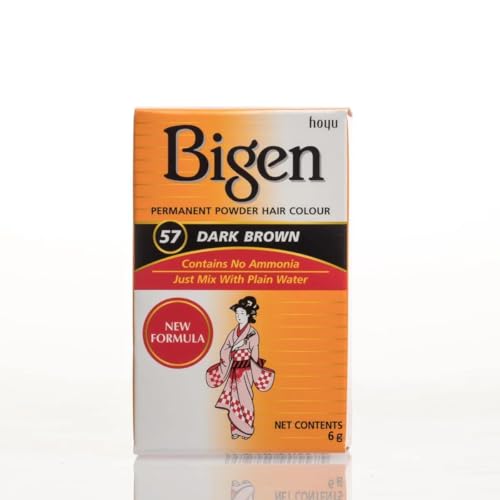 Bigen Hair Color 57, Dark Brown, 0.21 oz (3 Pack)