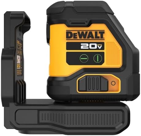 DEWALT 20V MAX, Laser Level, Cross Line Laser, Green, Bare Tool Only (DCLE34021B)